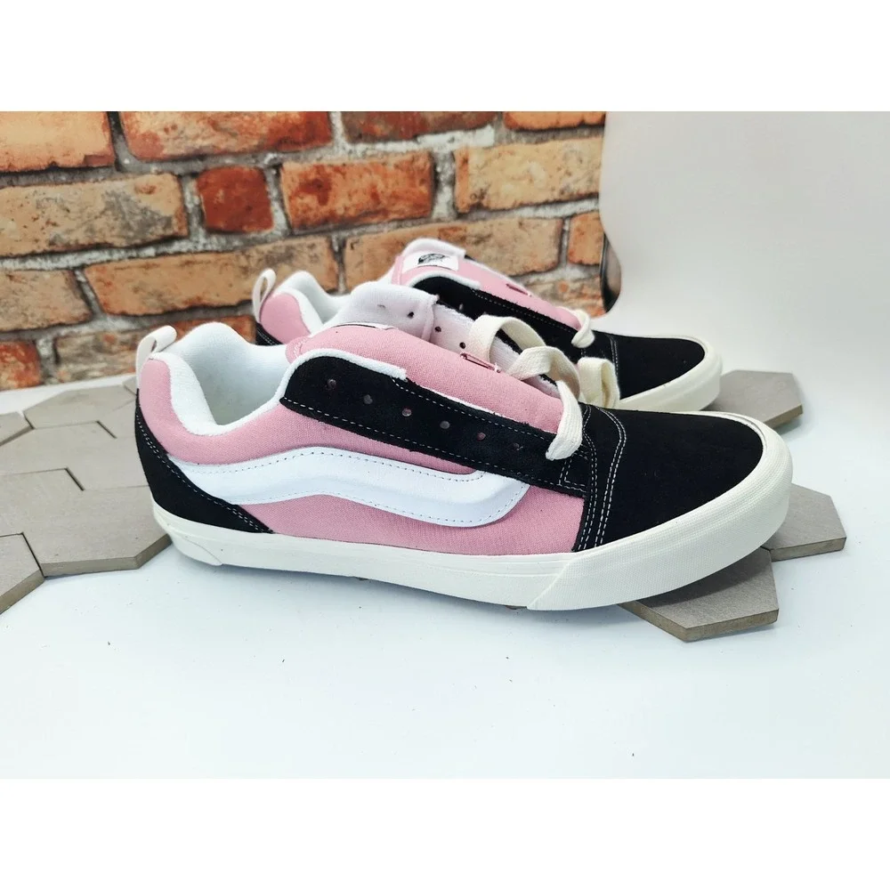 Vans Knu Skool Color Blocking Black Pink White Men Sz 12 Old Skool Chunky Skate